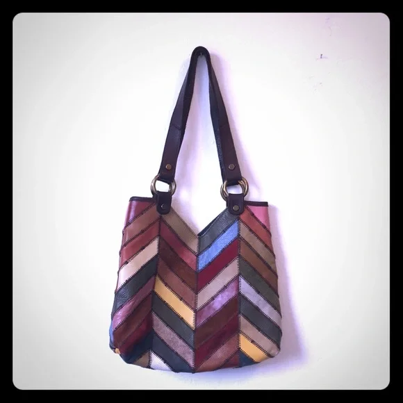 Vintage leather Lucky brand purse. 70’s vibe - Picture 1 of 6